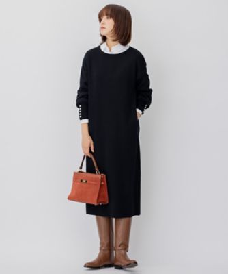 【ＣＬＡＳＳＹ．１月号掲載】ウールブレンド　パール　ニットワンピース（ＯＰＷＷＮＺ０６５０）