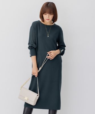 【ＣＬＡＳＳＹ．１月号掲載】ウールブレンド　パール　ニットワンピース（ＯＰＷＷＮＺ０６５０）