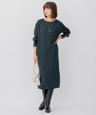 【ＣＬＡＳＳＹ．１月号掲載】ウールブレンド　パール　ニットワンピース（ＯＰＷＷＮＺ０６５０）
