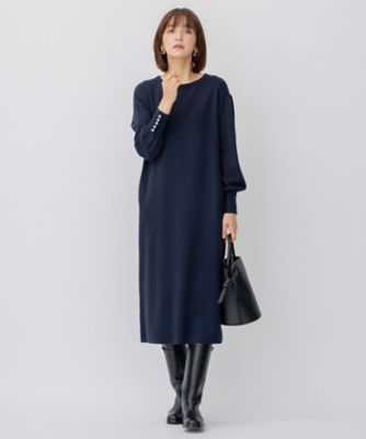 【ＣＬＡＳＳＹ．１月号掲載】ウールブレンド　パール　ニットワンピース（ＯＰＷＷＮＺ０６５０）