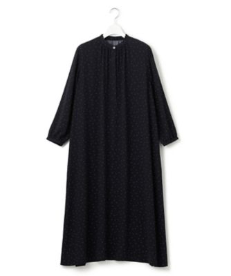 【洗える】バックサテンアムンゼン　ドットプリント　ワンピース（ＯＰＷＷＳＡ０２０５）