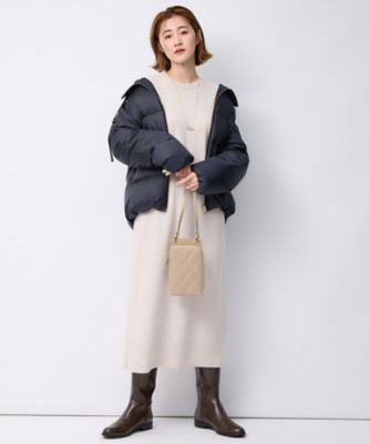 洗える】ウールカシミヤ ニットワンピース
