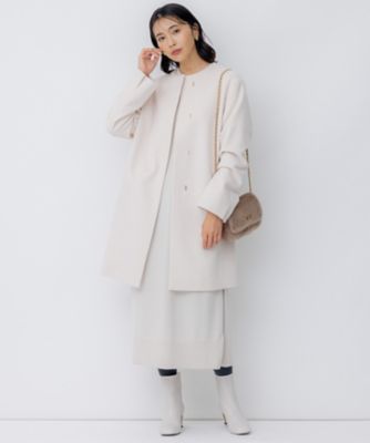 洗える】ウールカシミヤ ニットワンピース