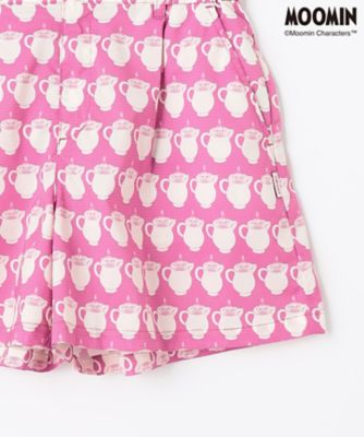 【ＷＯＭＥＮ】【ＭＯＯＭＩＮ　ＣＯＬＬＥＣＴＩＯＮ】ムーミン　総柄プリント　キュロットパンツ（ＰＨＶＬＮＭ０６０８）