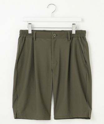 【ＭＥＮ】機能に優れた新素材「ＡＩＲ　ＴＯＯＬ」で暑い夏を快適に　ワンタックショートパンツ　接触冷感　ＵＶカット　高通気　ストレッチ　イージ