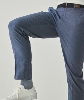 仕事で着れる　“冷んやり”綿パン【接触冷感／ストレッチ】ストレッチサマーポプリン（ＰＰＧＯＧＡ０５０１）