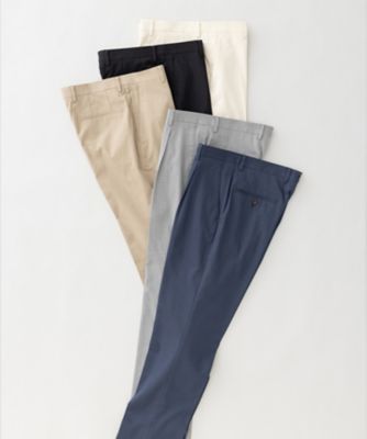 ＮＥＷ／仕事で着れる綿パン【吸水速乾／ストレッチ／折り目加工】クールマックスコットンパンツ＿１タック（ＰＰＧＯＧＳ０４１４）