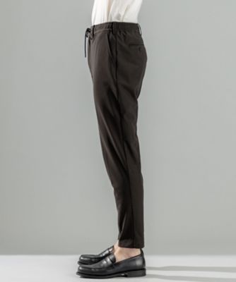 新素材【洗える／抜群の通気性／３６０度ストレッチ／吸湿性】エアトールストレッチ　ドロスト付テーパードパンツ／　ＰＥＧＧ　ＣＯＮＶＥＲＴＩＢＬ