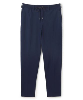 新素材【洗える／抜群の通気性／３６０度ストレッチ／吸湿性】エアトールストレッチ　ドロスト付テーパードパンツ／　ＰＥＧＧ　ＣＯＮＶＥＲＴＩＢＬ