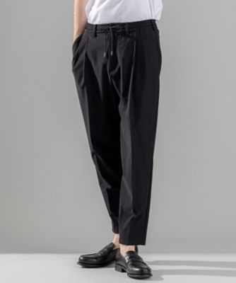 新素材【洗える／抜群の通気性／３６０度ストレッチ／吸湿性】エアトールストレッチ　ドロスト付ワイドテーパードパンツ／　ＯＲＩＧＩＮ　ＣＯＮＶＥ