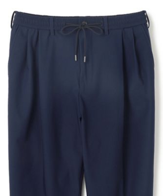 新素材【洗える／抜群の通気性／３６０度ストレッチ／吸湿性】エアトールストレッチ　ドロスト付ワイドテーパードパンツ／　ＯＲＩＧＩＮ　ＣＯＮＶＥ