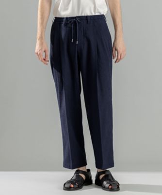 新素材【洗える／速乾性／通気性／ストレッチ】トリコサッカーストレッチ　ドロスト付ワイドパンツ　／　ＢＡＩＬＥＹ　ＣＯＮＶＥＲＴＩＢＬＥ（ＰＰ