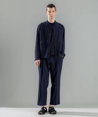 新素材【洗える／速乾性／通気性／ストレッチ】トリコサッカーストレッチ　ドロスト付ワイドパンツ　／　ＢＡＩＬＥＹ　ＣＯＮＶＥＲＴＩＢＬＥ（ＰＰ