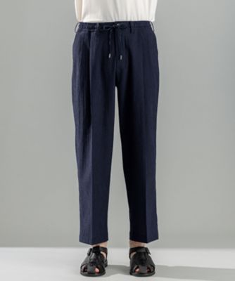 新素材【洗える／速乾性／通気性／ストレッチ】トリコサッカーストレッチ　ドロスト付ワイドパンツ　／　ＢＡＩＬＥＹ　ＣＯＮＶＥＲＴＩＢＬＥ（ＰＰ