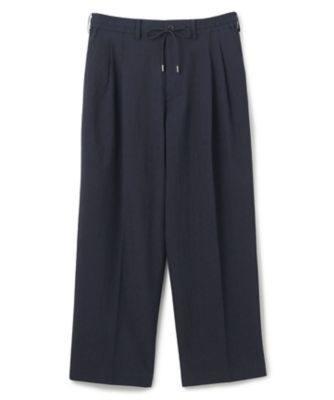 新素材【洗える／速乾性／通気性／ストレッチ】トリコサッカーストレッチ　ドロスト付ワイドパンツ　／　ＢＡＩＬＥＹ　ＣＯＮＶＥＲＴＩＢＬＥ（ＰＰ