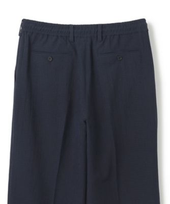 新素材【洗える／速乾性／通気性／ストレッチ】トリコサッカーストレッチ　ドロスト付ワイドパンツ　／　ＢＡＩＬＥＹ　ＣＯＮＶＥＲＴＩＢＬＥ（ＰＰ