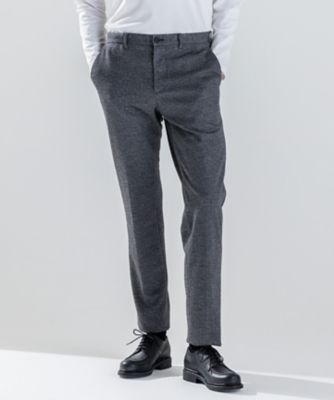 尾州産素材／ウールジャージー】T／Wモクロディ パンツ