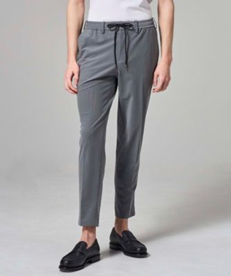 Joseph homme メンズウェストドローイングパンツ　チャコール 新色追加】エアトールストレッチ ドロスト付テーパードパンツ