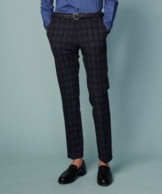 【SALE】JOSEPH ABBOUD (Men) /ジョセフ アブード【ウエストも伸びる!ストレッチ・洗える・軽量・防しわ・速乾・エコ撥水】ライトウェーブ パンツ(PPJLCM0313) 575_ネービーブルー パンツ・ズボン【三越伊勢丹/公式】