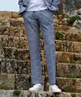 JOSEPH ABBOUD (Men) /ジョセフ アブード 【ウエストも伸びる/驚きの多機能性】ドライサッカー パンツ(PPJLCM0401)