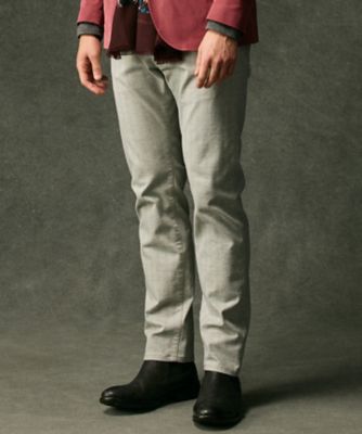 JOSEPH ABBOUD (Men) /ジョセフ アブード【イタリア素材/ストレッチ】ヘリンボンモールスキン5ポケットデザインパンツ(PPJLGW0353) 003_ライトグレー パンツ・ズボン【三越伊勢丹/公式】
