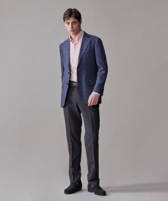 【Ｐｅｐｐｉｎ　Ｍｅｒｉｎｏ　Ｃｏｍｆｏｒｔ】【ウォッシャブル可　／　折り目加工】バーズアイ　スラックス　／　ノータック（ＰＰＯＶＧＭ０５２