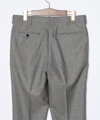 【ＴＲＥＡＴＭＥＮＴ　ＷＯＯＬ】ストレッチハウンドトゥース　スラックス（ＰＰＯＶＮＡ０３２２）