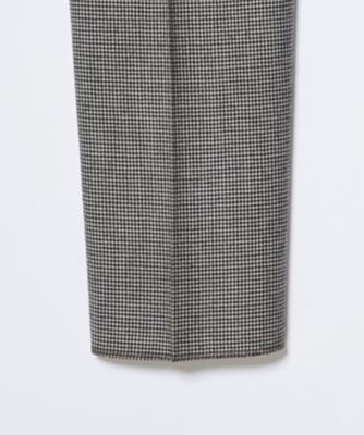 【ＴＲＥＡＴＭＥＮＴ　ＷＯＯＬ】ストレッチハウンドトゥース　スラックス（ＰＰＯＶＮＡ０３２２）