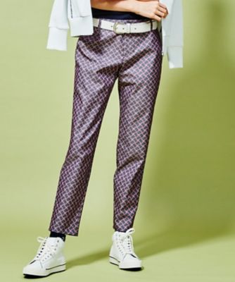 SPBS　キャバン 水引モチーフプリント ギャバ パンツ（PPVLBM0314