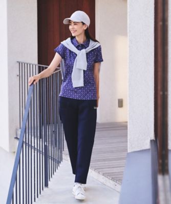 M AVIREX GOLF ダンボールニット 裏起毛パンツ 肉厚 厚手 BLK