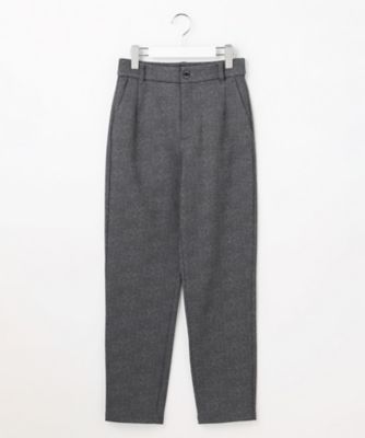 WOMEN】裏起毛ジャージーパンツ ストレッチ モノグラム 上品