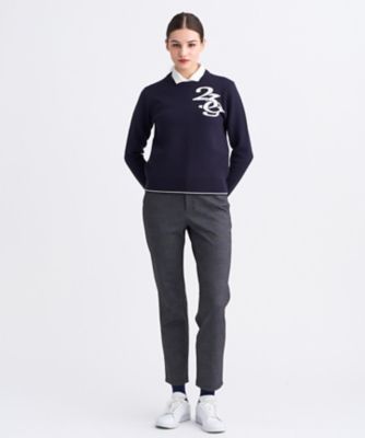 WOMEN】裏起毛ジャージーパンツ ストレッチ モノグラム