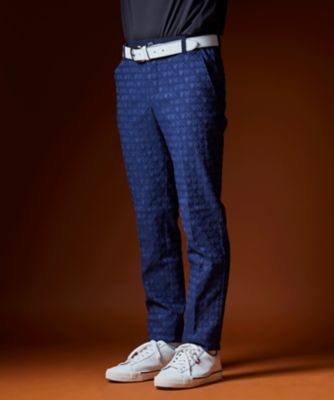 23区GOLF/ニジュウサンクゴルフ エンブレムジャガードパンツ(PPVTCW0411) 575_ネービーブルー スポーツウェア【三越伊勢丹/公式】