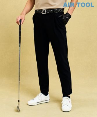 23区GOLF/ニジュウサンクゴルフ 【MEN】機能に優れた新素材「AIR TOOL」で暑い夏を快適に テーパードパンツ 接触冷感 UVカット 高通気 ストレッチ イージーケア(