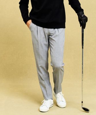 23区GOLF/ニジュウサンクゴルフ 【MEN】ウールライクで上品 ワンタックテーパードパンツ 動きやすさもしっかり確保(PPVTGS0201)