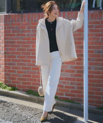 【Ｏｇｇｉ３月号掲載／新色追加／洗える】２３区ＤＥＮＩＭ　ストレッチ　ワイドパンツ（ＰＲ２３ＣＡ０２２１）