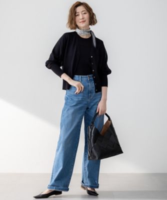 【Ｏｇｇｉ３月号掲載／新色追加／洗える】２３区ＤＥＮＩＭ　ストレッチ　ワイドパンツ（ＰＲ２３ＣＡ０２２１）