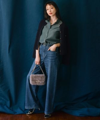 【Ｏｇｇｉ３月号掲載／新色追加／洗える】２３区ＤＥＮＩＭ　ストレッチ　ワイドパンツ（ＰＲ２３ＣＡ０２２１）