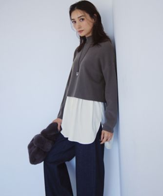 【Ｏｇｇｉ３月号掲載／新色追加／洗える】２３区ＤＥＮＩＭ　ストレッチ　ワイドパンツ（ＰＲ２３ＣＡ０２２１）