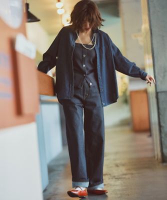 【Ｏｇｇｉ３月号掲載／新色追加／洗える】２３区ＤＥＮＩＭ　ストレッチ　ワイドパンツ（ＰＲ２３ＣＡ０２２１）