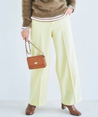 ＜23区 (Women)＞【ＣＬＡＳＳＹ．１月号掲載】ウールミルドストレッチ　ワイドパンツ（ＰＲ２３ＮＷ０４０２）