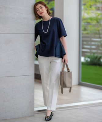 Oggi2月号掲載／新色追加】TRストレッチギャバ テーパード