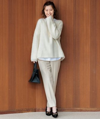 【Ｏｇｇｉ２月号掲載／新色追加】ＴＲストレッチギャバ　テーパードパンツ（ＰＲ２３ＳＷ０２１５）