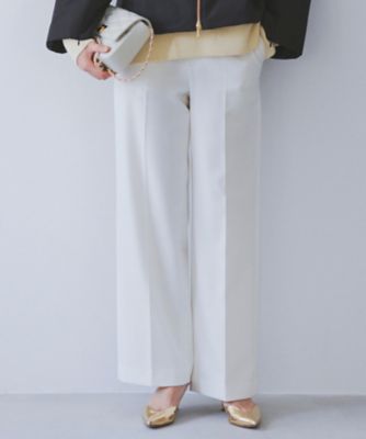 ＜23区 (Women)＞【ＣＬＡＳＳＹ．２月号掲載／洗える】ＴＲストレッチギャバ　ワイドパンツ（ＰＲ２３ＳＷ０２１６）