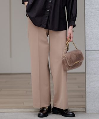 【ＣＬＡＳＳＹ．２月号掲載／洗える】ＴＲストレッチギャバ　ワイドパンツ（ＰＲ２３ＳＷ０２１６）