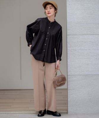 【ＣＬＡＳＳＹ．２月号掲載／洗える】ＴＲストレッチギャバ　ワイドパンツ（ＰＲ２３ＳＷ０２１６）