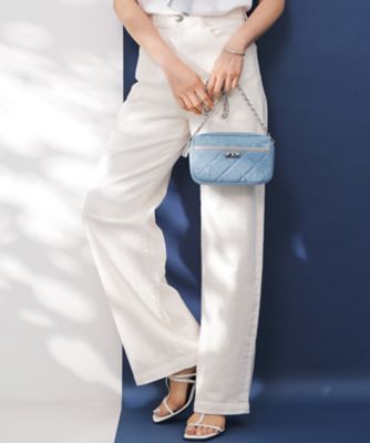 23区 L (Women/大きいサイズ)/ニジュウサンク エル 【Oggi3月号掲載/新色追加/洗える】23区DENIM ストレッチ ワイドパンツ(PR26CA0221)