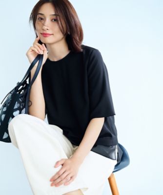 【Ｏｇｇｉ３月号掲載／新色追加／洗える】２３区ＤＥＮＩＭ　ストレッチ　ワイドパンツ（ＰＲ２６ＣＡ０２２１）