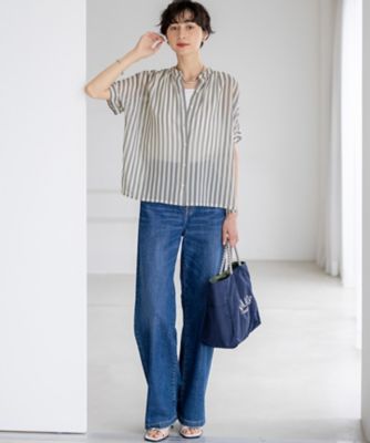 Oggi掲載23区DENIM ストレッチ ワイドパンツ Oggi3月号掲載／新色追加／洗える】23区DENIM