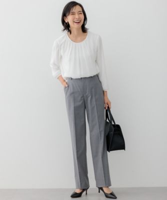 セットアップ対応】ラフィーネウール テーパードパンツ